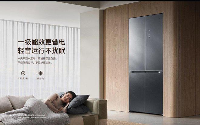 鲜Pro 十字508L双系统冷藏冷冻long88龙8国际米家冰箱 分储(图2)