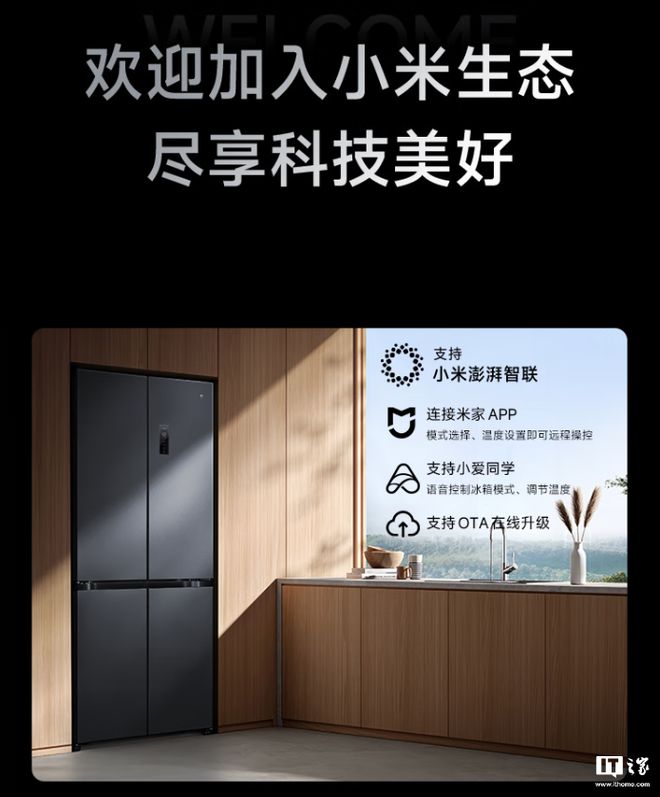 能装 Pro 十字 513L 墨羽岩开售龙8long8国际唯一网站小米米家冰箱巨(图5)